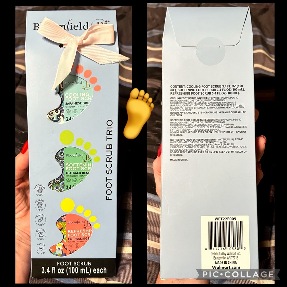 Bloomfield Foot Scrub Trio Set
